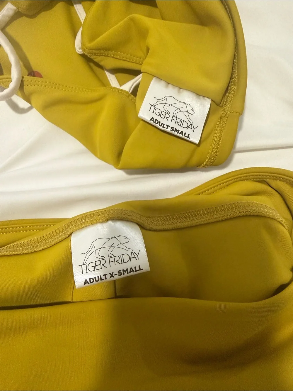 Tiger Friday  Two-Piece Ruffle Set in Mustard Yellow
